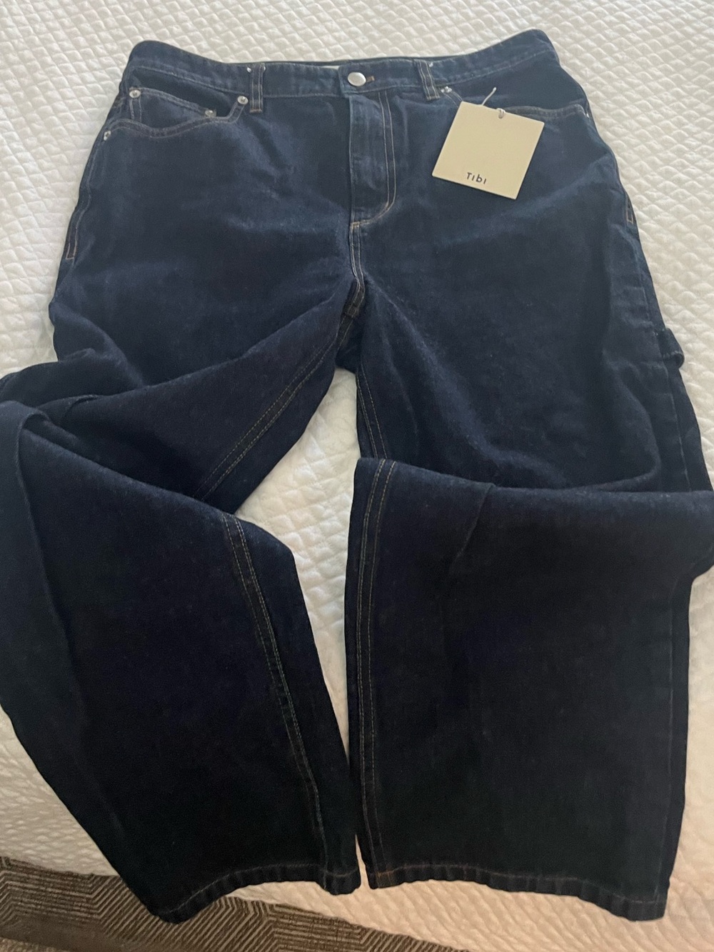 Tibi  Dark Navy Carpenter Jean